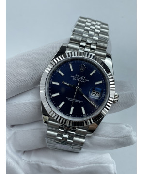 (준비완료/특급배송)NO.3584/롤렉스 데이저스트 41 블루 바 인덱스 126334 QP공장