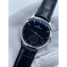 (준비완료/특급배송)NO.3726/ZF공장 예거 르클트르 마스터 울트라 씬 스몰 세컨즈 블랙다이얼 가죽