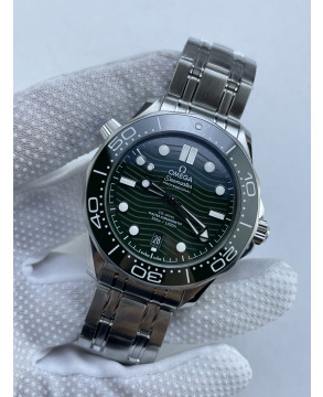 (준비완료/특급배송)NO.3729/VS공장 오메가 씨마스터 다이버 300M 스틸 그린다이얼 브레이슬릿