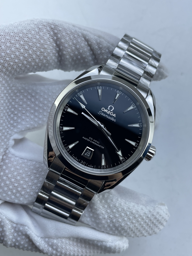 (준비완료/특급배송)NO.3730/VS공장 오메가 씨마스터 아쿠아테라 150M 38미리 블랙다이얼 스틸브레이슬릿