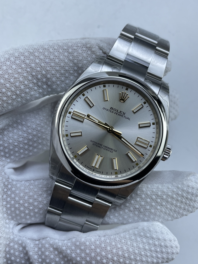 (준비완료/특급배송)NO.3732/VS공장 롤렉스 오이스터퍼페츄얼 실버 다이얼 41미리
