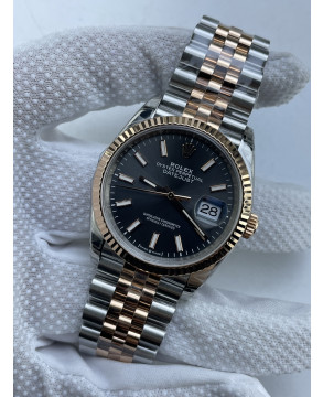 (준비완료/특급배송)NO.3734/VS공장 롤렉스 데이저스트 36MM 로즈골드 콤비 그레이 3235 신형