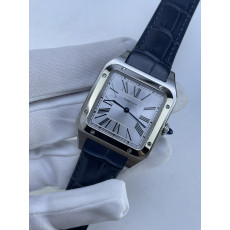 (준비완료/특급배송)NO.3898/AF공장 산토스31MM 실버다이얼 블루악어가죽스트랩