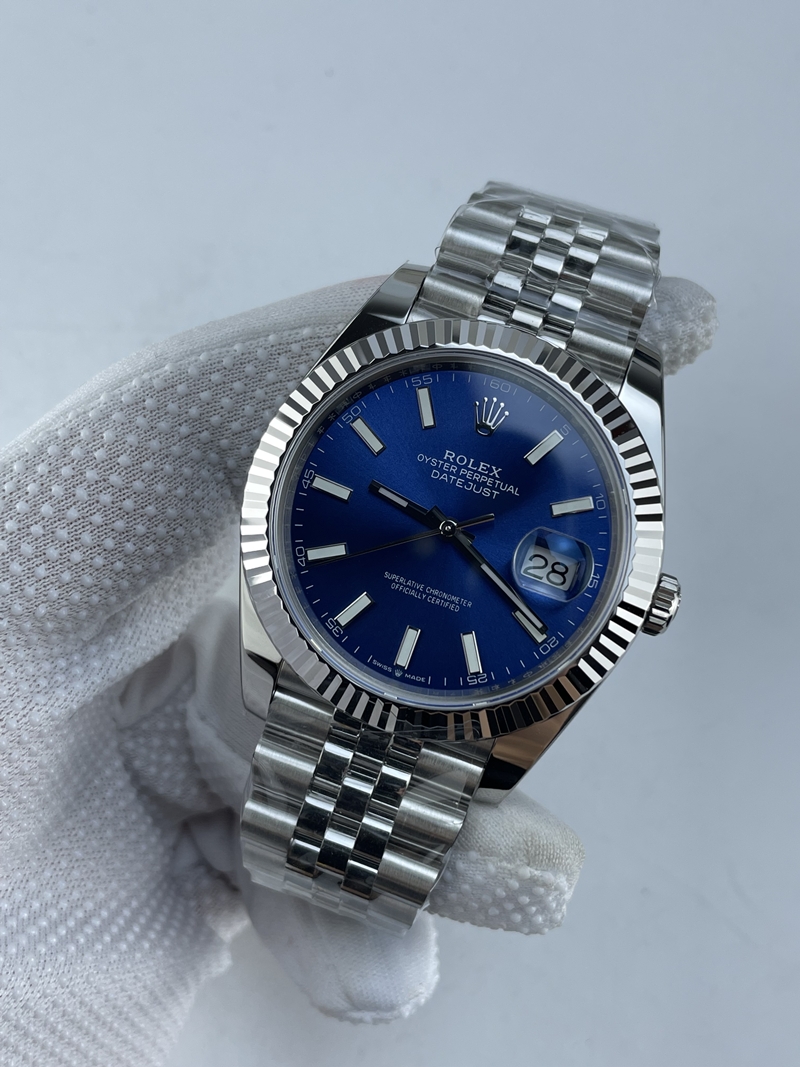 (준비완료/특급배송)NO.4082/QP공장 롤렉스 데이저스트 41 블루 바 인덱스 126334