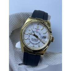 (준비완료/특급배송)NO.2040/ZF공장 롤렉스 Sky-Dweller 336238 YG ZF 11 Best Edition White Dial on Oysterflex Strap A23J (Gain Weight)