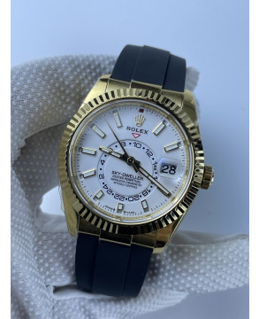 (준비완료/특급배송)NO.2040/ZF공장 롤렉스 Sky-Dweller 336238 YG ZF 11 Best Edition White Dial on Oysterflex Strap A23J (Gain Weight)