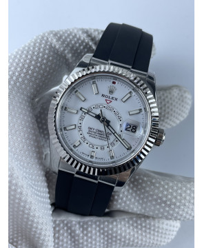 (준비완료/특급배송)NO.2043/ZF공장 롤렉스 Sky-Dweller 336239 SS ZF 11 Best Edition White Dial on Oysterflex Strap A23J (Gain Weight)